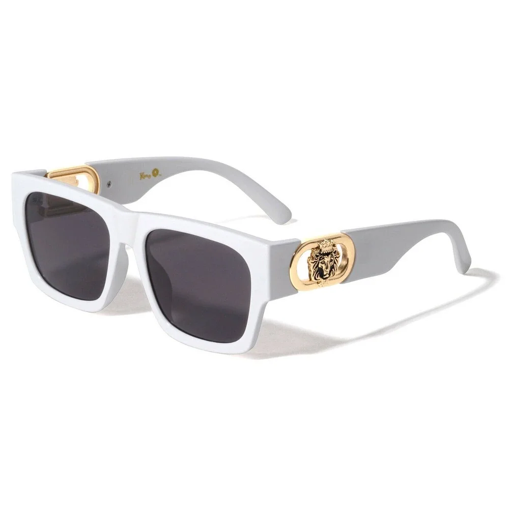 Men's White Sunglasses Aesthetic Dark Tinted Lenses Outfit Beach Wear Gafas 2025